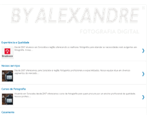 Tablet Screenshot of byalexandrefotografia.com